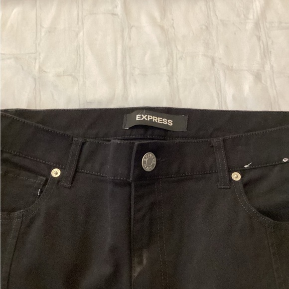 Express Black Ruffle Hem Pants - Picture 4 of 7